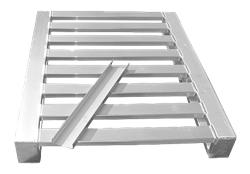Aluminiumspall L 1200x800x140 mm