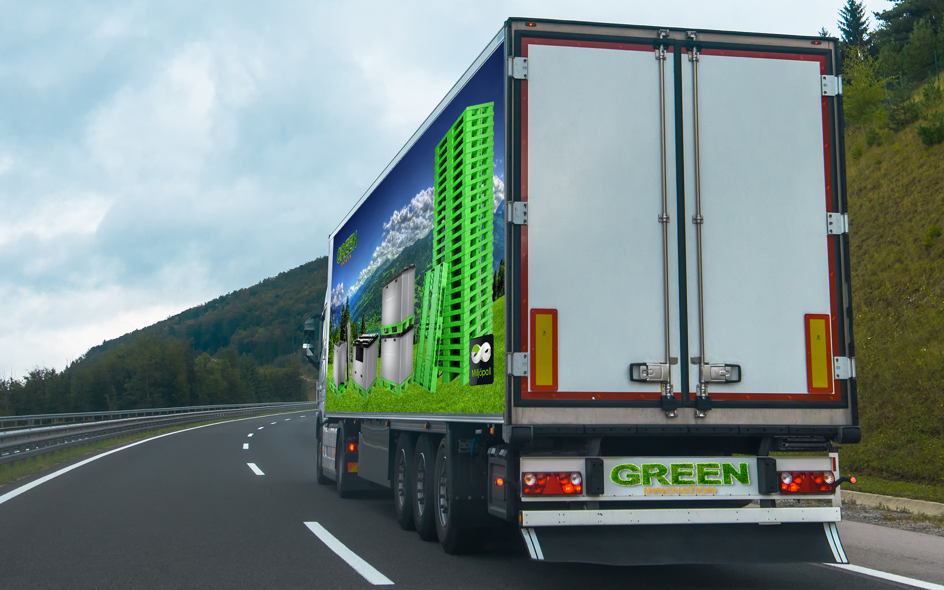 Lastebil Grønn Miljøpall
