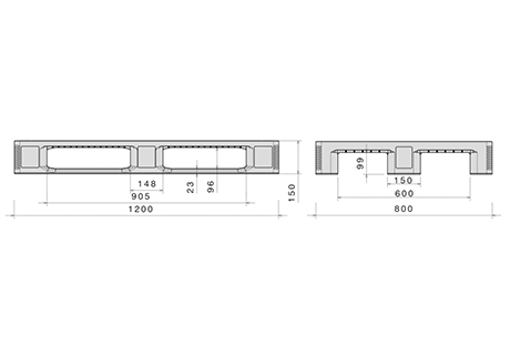 Plastpall IP-EUR-L1 - 1200x800