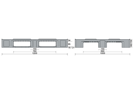 Plastpall IP-CS-3- 1200x1000