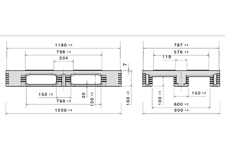 Plastpall IP-TC-1- 1200x800BL