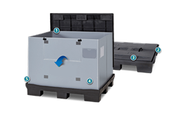 Pall container 1200x1000x990 mm System-1210KL